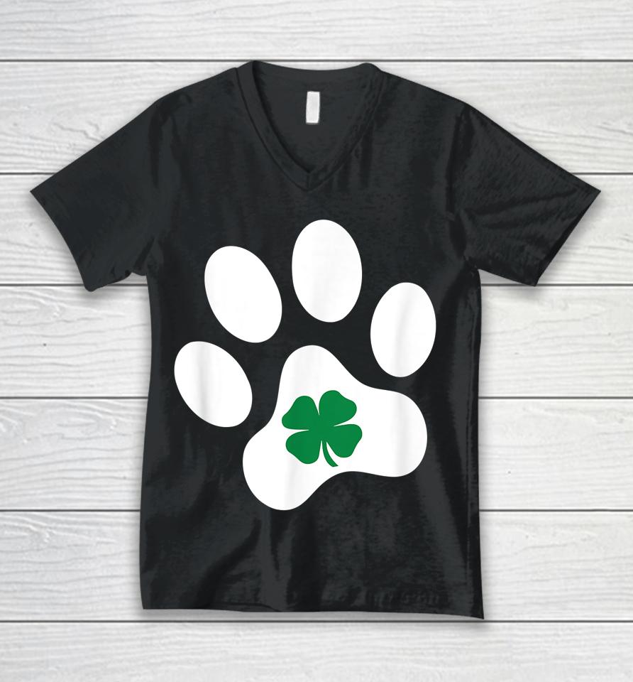 Dog St Patrick's Day - Shamrock Dog Unisex V-Neck T-Shirt