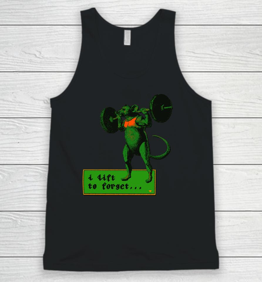 Dogecore I Lift To Forget Unisex Tank Top