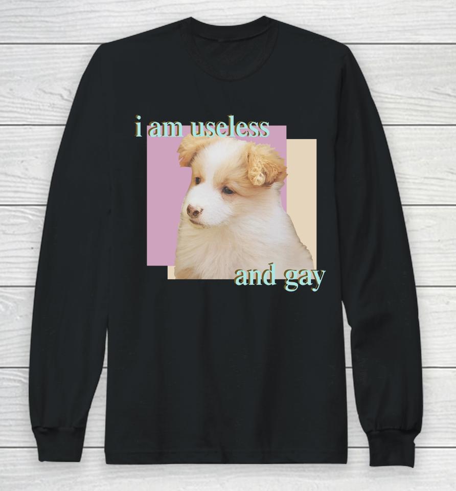 Dogecore Store I Am Useless And Gay Long Sleeve T-Shirt