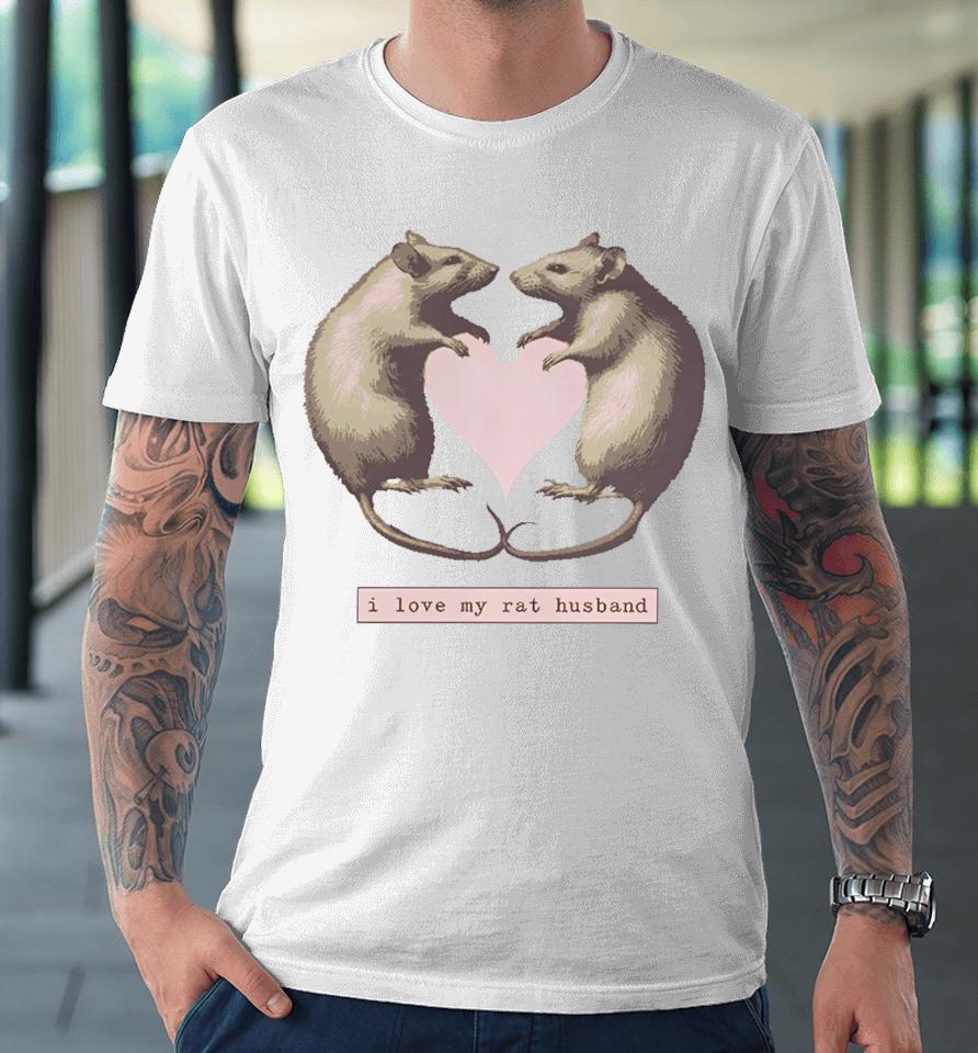 Dogecore Store I Love My Rat Husband Premium T-Shirt
