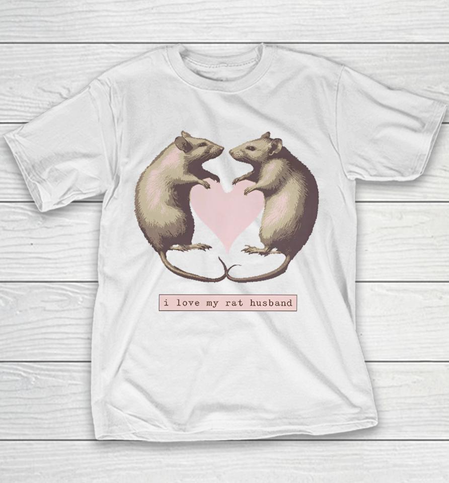 Dogecore Store I Love My Rat Husband Youth T-Shirt