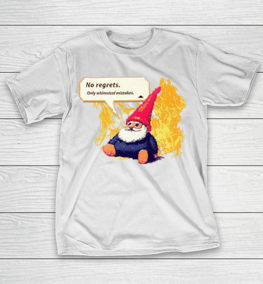 Dogecore Store No Regrets Only Whimsical Mistakes T-Shirt