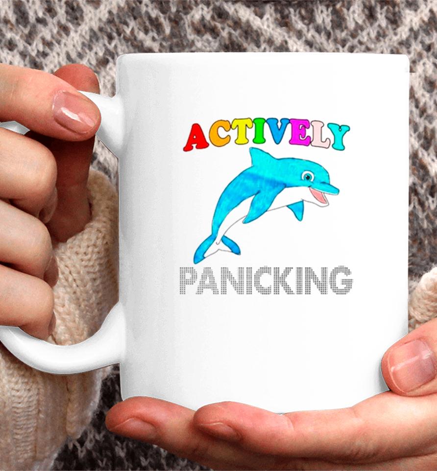 Dolphin Actively Panicking Coffee Mug