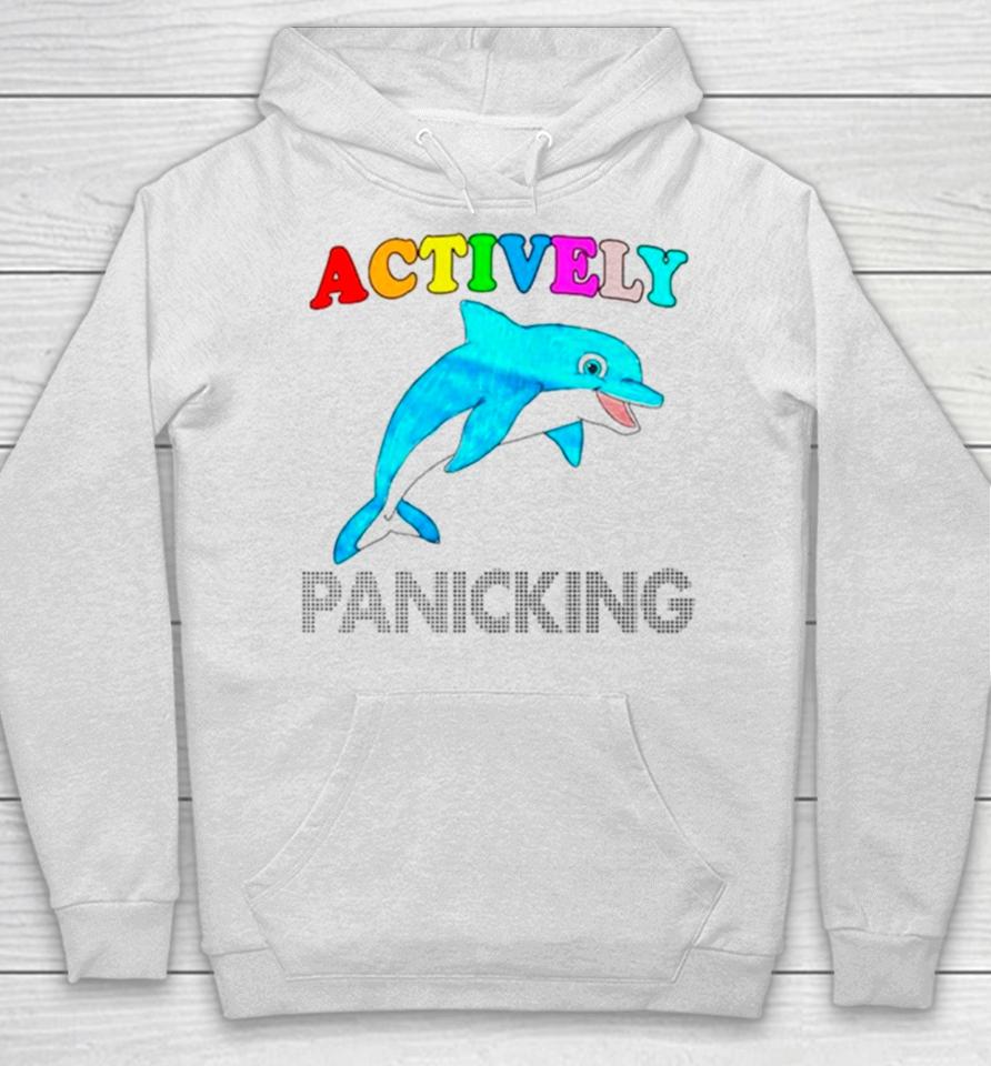 Dolphin Actively Panicking Hoodie