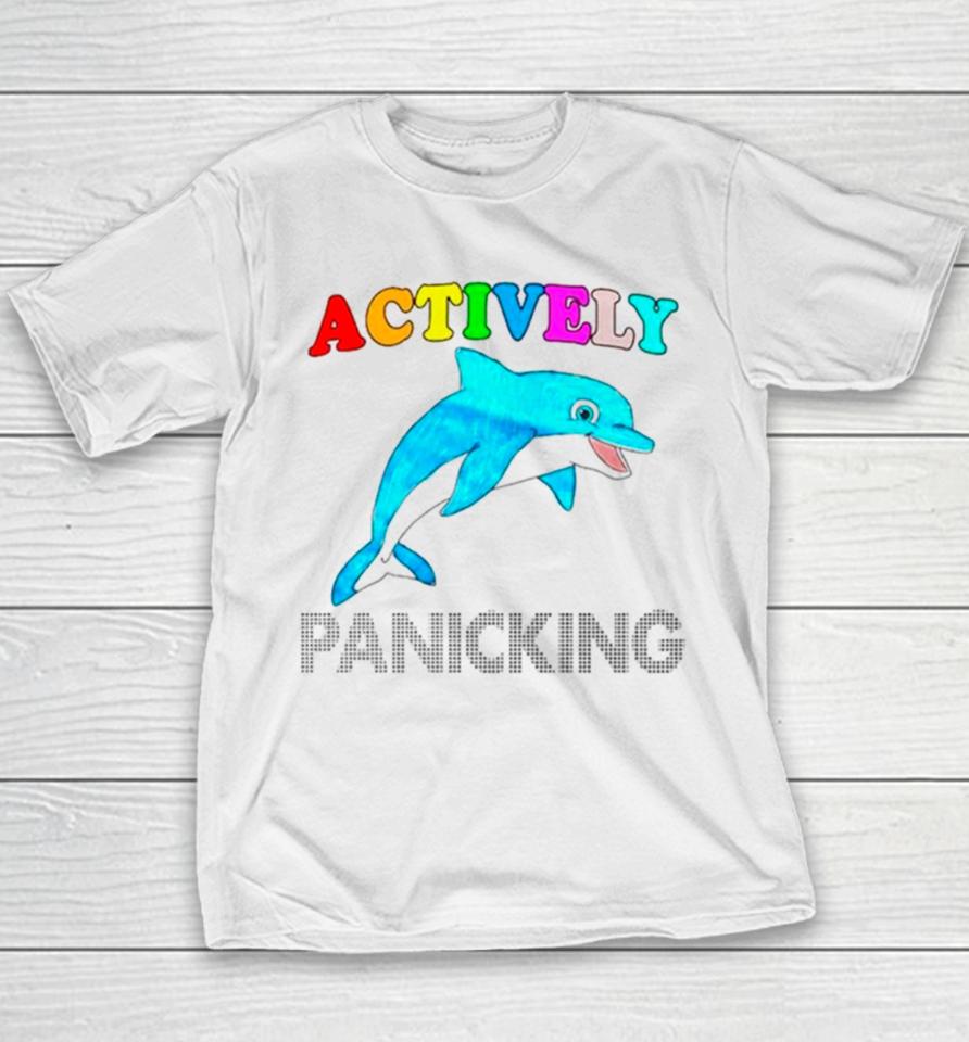 Dolphin Actively Panicking Youth T-Shirt