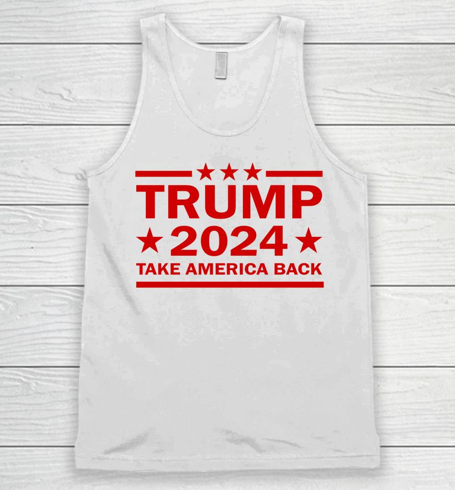 Donald Trump 2024 Take America Back Us President Election Unisex Tank Top