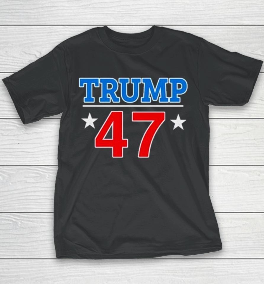 Donald Trump 47 President Youth T-Shirt