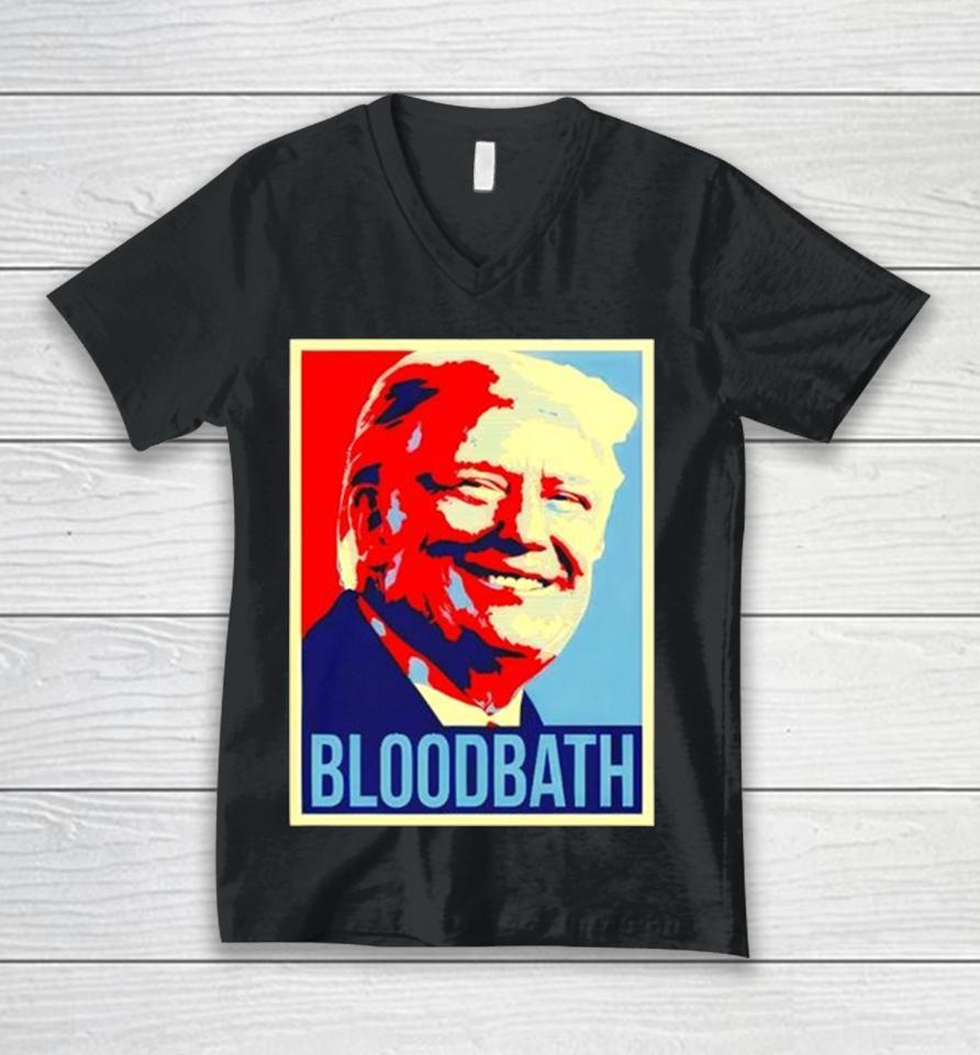 Donald Trump Bloodbath Art Print Unisex V-Neck T-Shirt