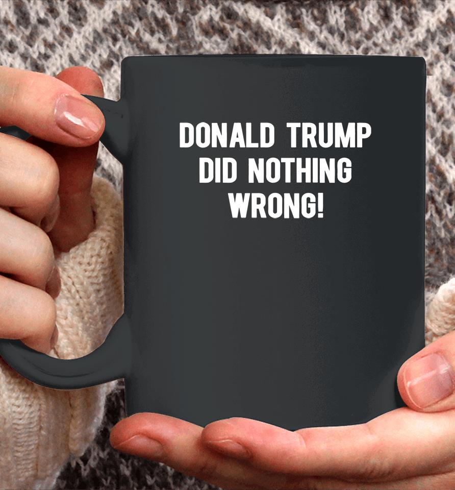 Donald Trump Did Nothing Wrong Coffee Mug