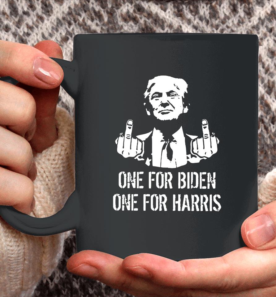 Donald Trump One For Biden One For Harris Coffee Mug