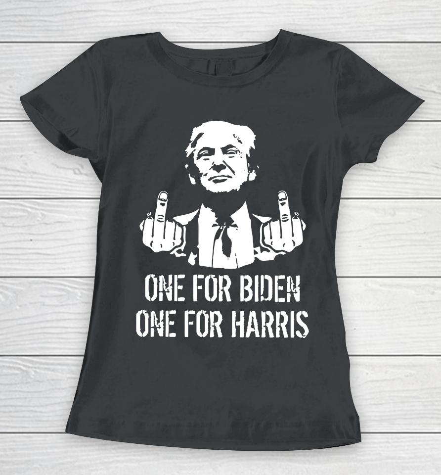 Donald Trump One For Biden One For Harris Women T-Shirt