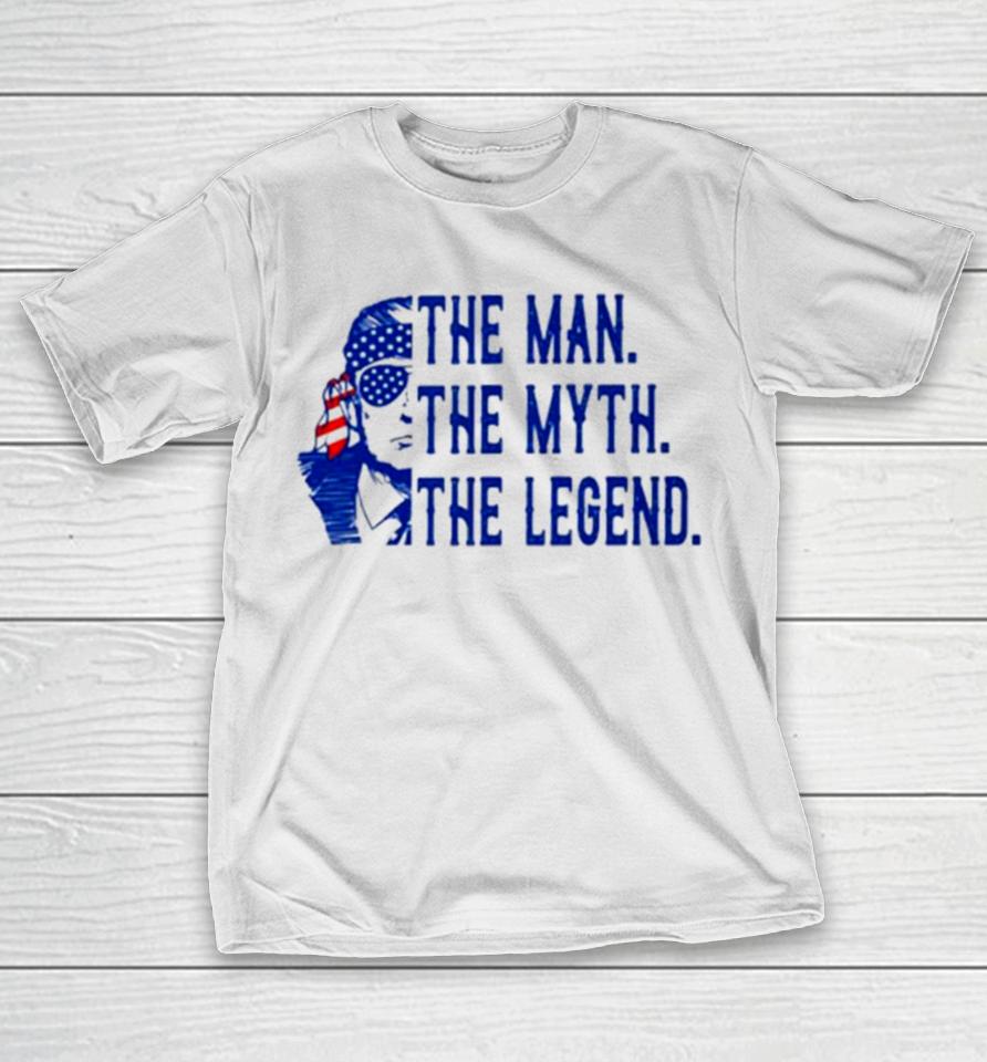 Donald Trump The Man The Myth The Legend Usa Flag T-Shirt