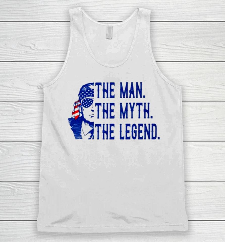 Donald Trump The Man The Myth The Legend Usa Flag Unisex Tank Top