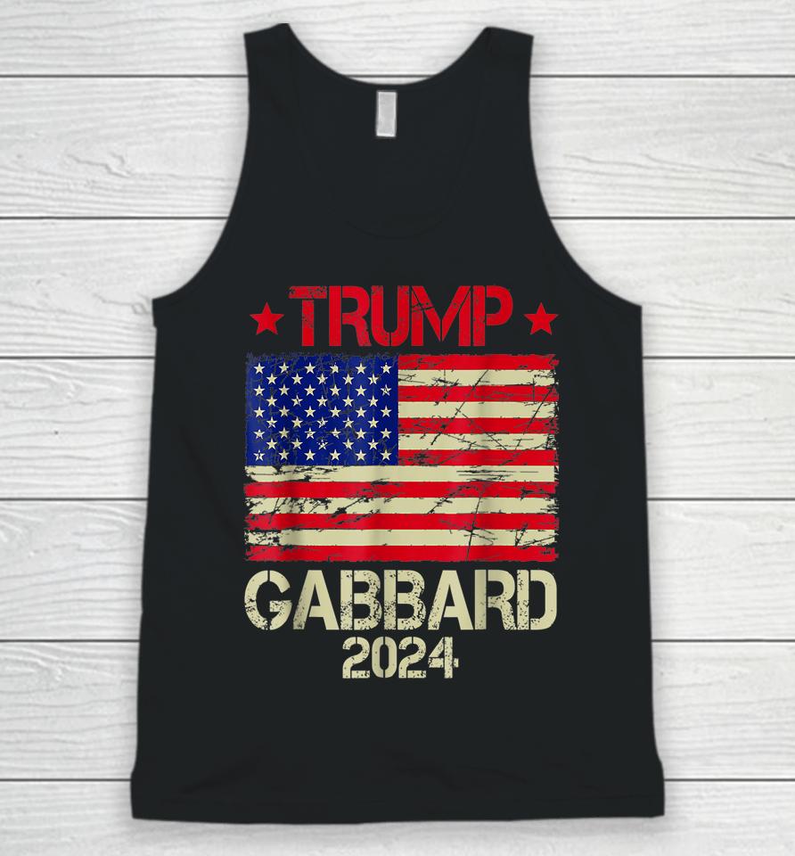 Donald Trump Tulsi Gabbard 2024 Us Flag Unisex Tank Top