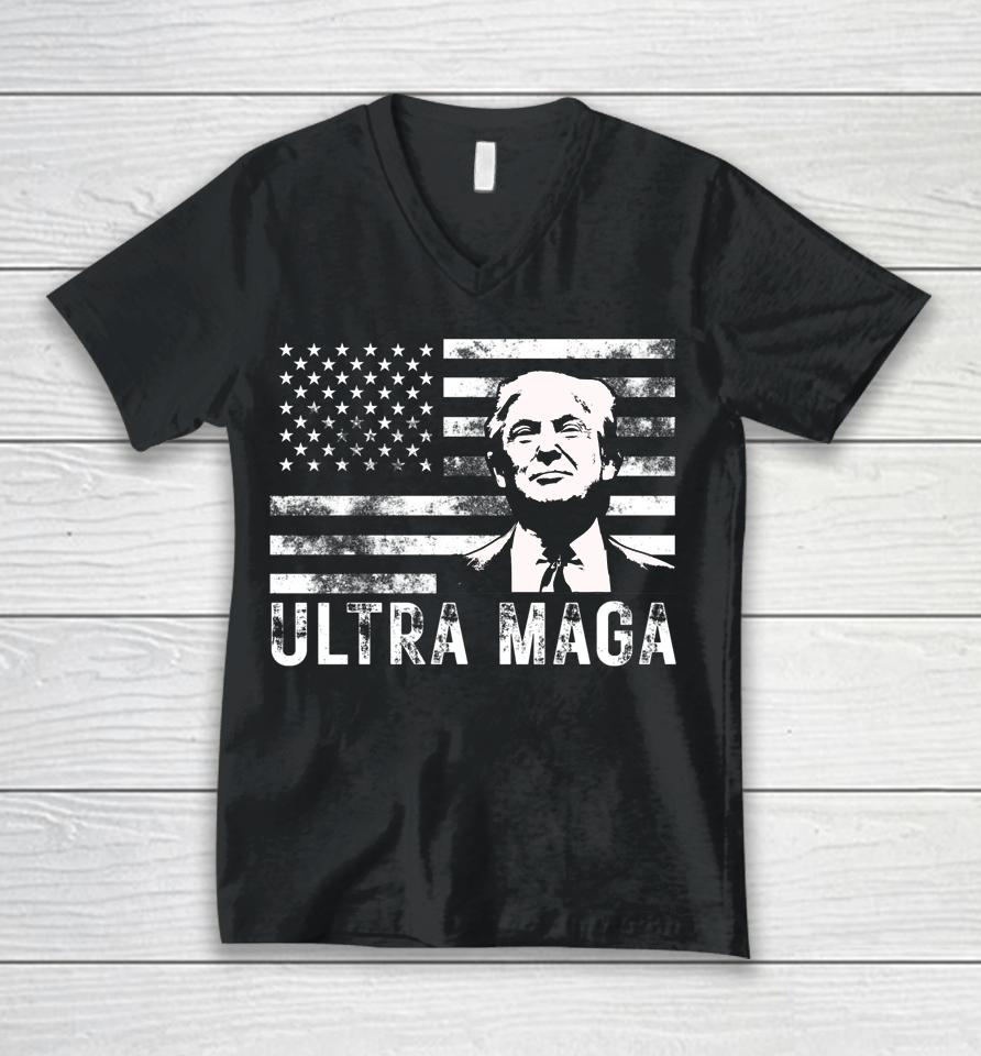 Donald Trump Ultra Maga Unisex V-Neck T-Shirt