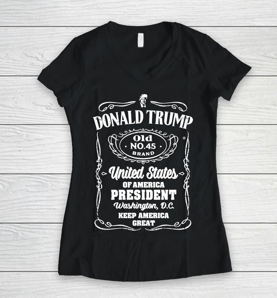 Donald Trump Us Of America President Washington Dc Keep America Great Women V-Neck T-Shirt