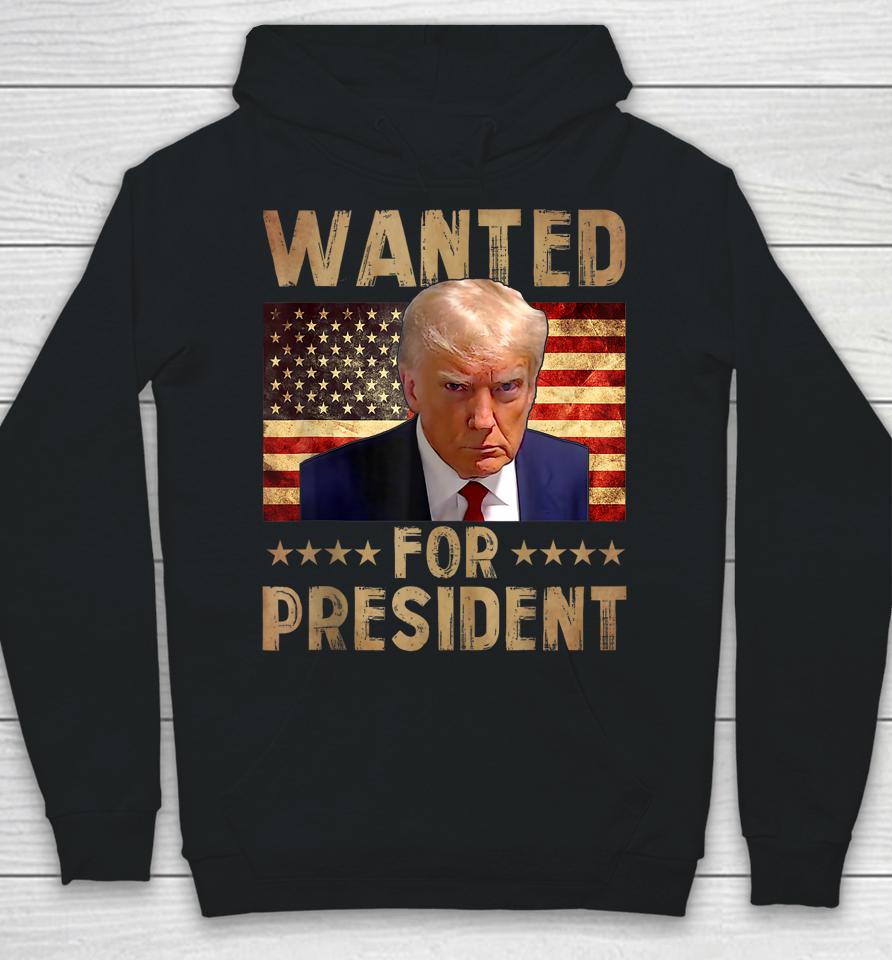 Donald Trump Wanted For 2024 President Funny Trump 2024 Hoodie