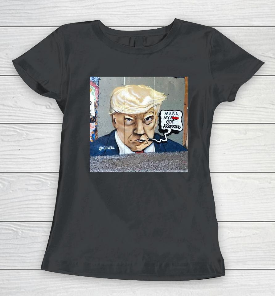 Donald Trump's Mugshot Maga My As Got Arrested In Atlanta Women T-Shirt