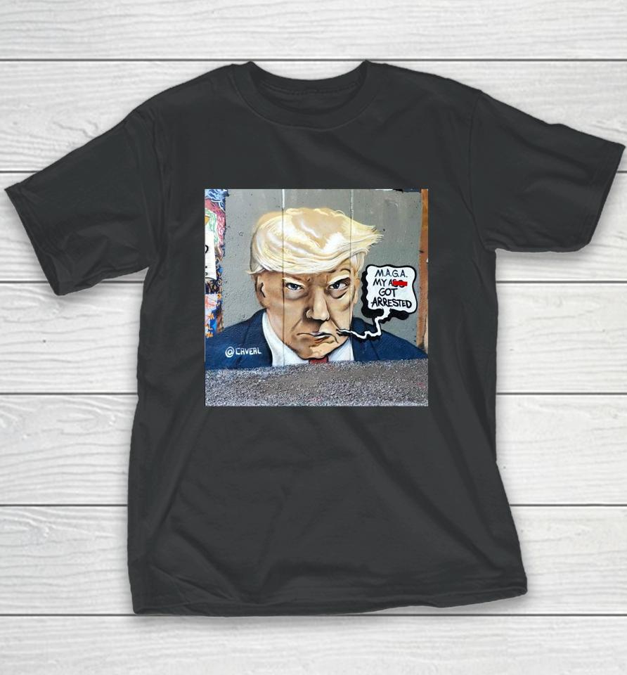 Donald Trump's Mugshot Maga My As Got Arrested In Atlanta Youth T-Shirt