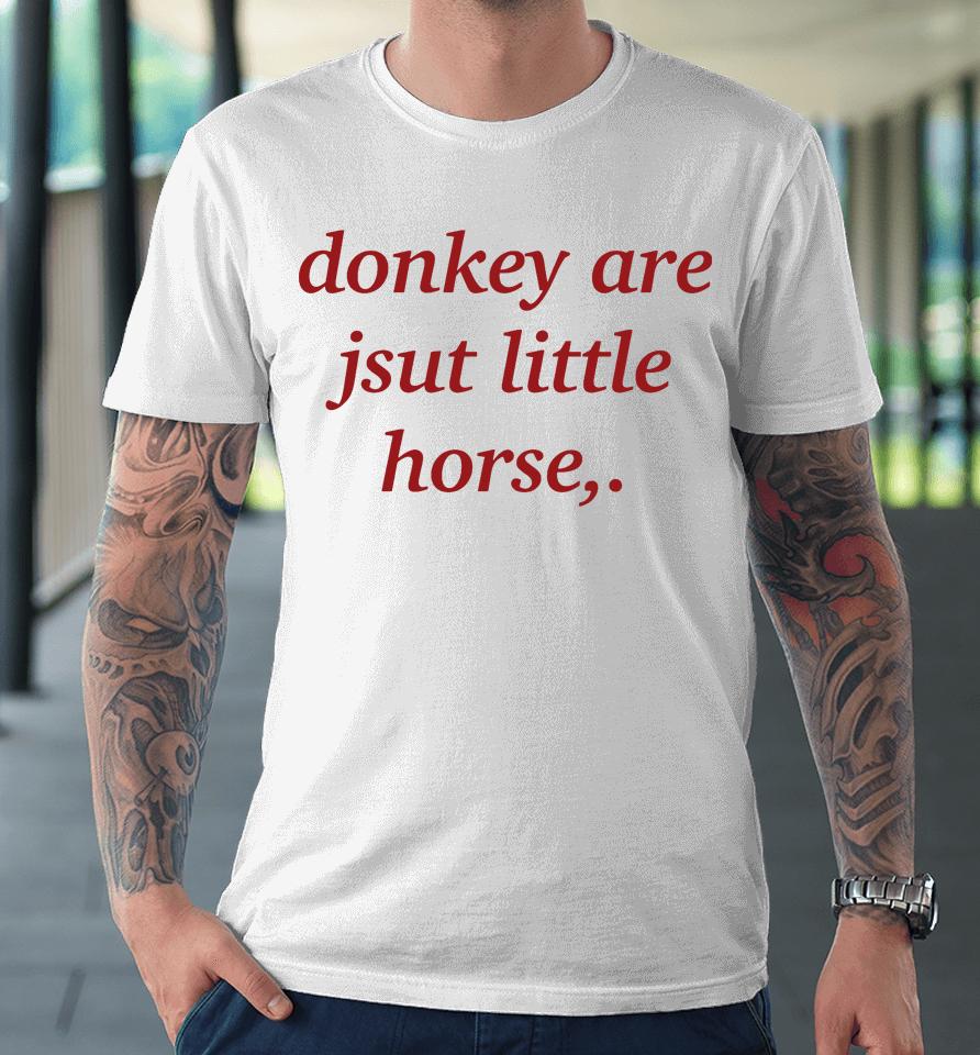 Donkey Are Just Little Horse Premium T-Shirt