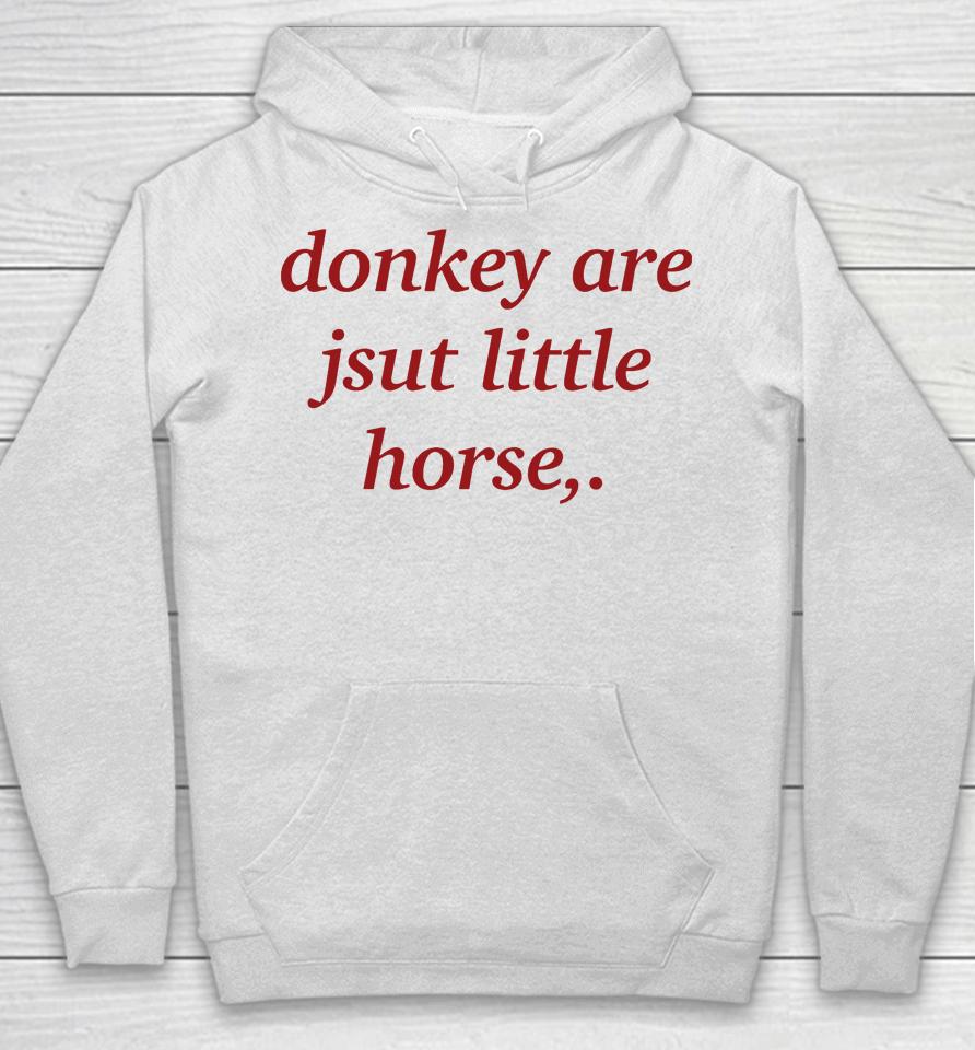 Donkey Are Just Little Horse Hoodie