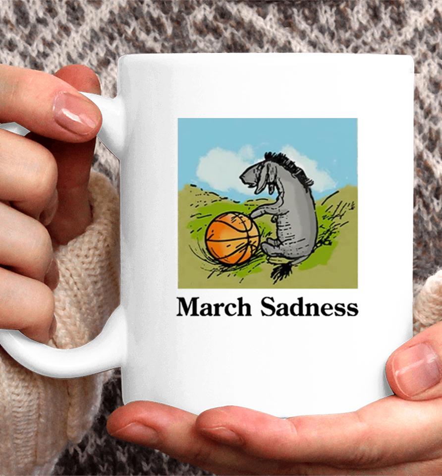 Donkey March Sadness Basketball Coffee Mug