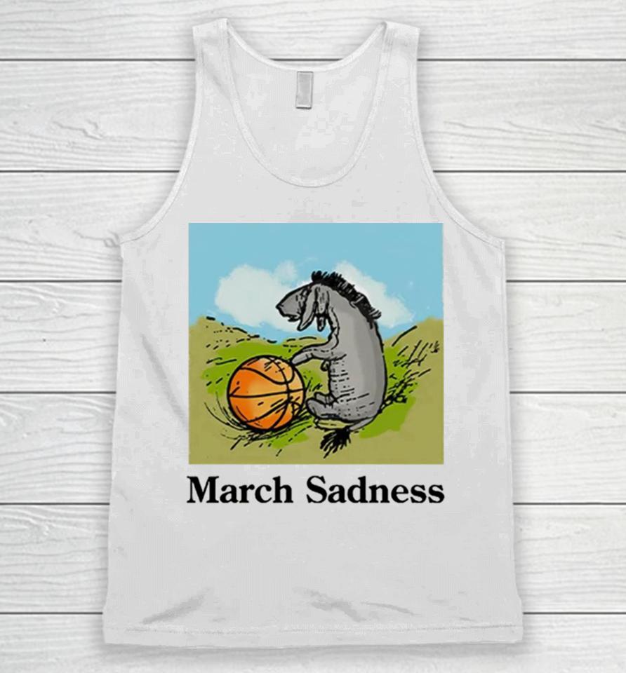 Donkey March Sadness Basketball Unisex Tank Top
