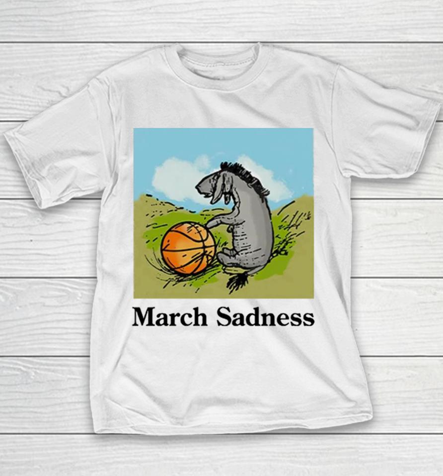 Donkey March Sadness Basketball Youth T-Shirt