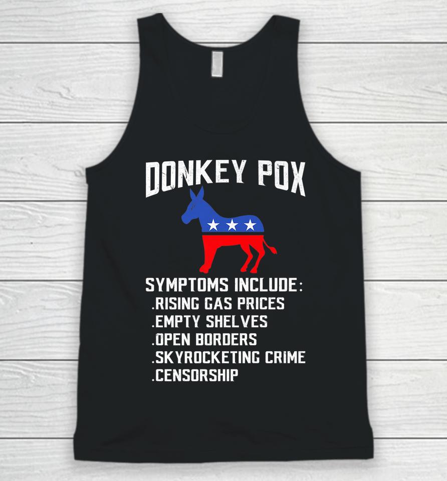Donkey Pox Conservative Republican Anti Biden Donkeypox Unisex Tank Top