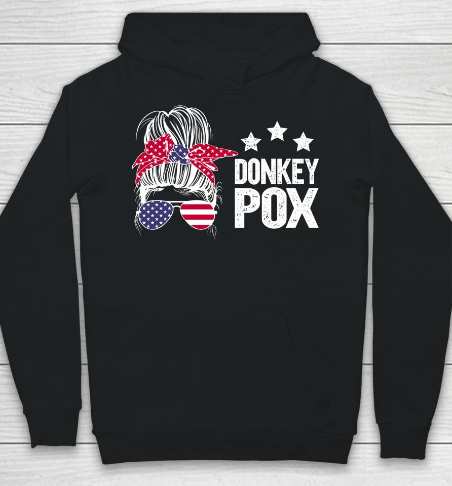 Donkey Pox Messy Bun Hoodie