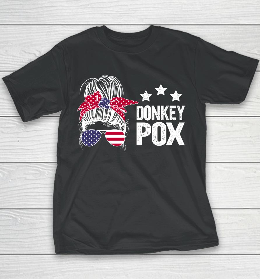Donkey Pox Messy Bun Youth T-Shirt