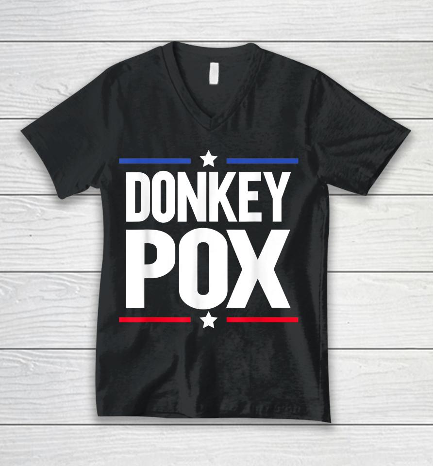 Donkey Pox Unisex V-Neck T-Shirt