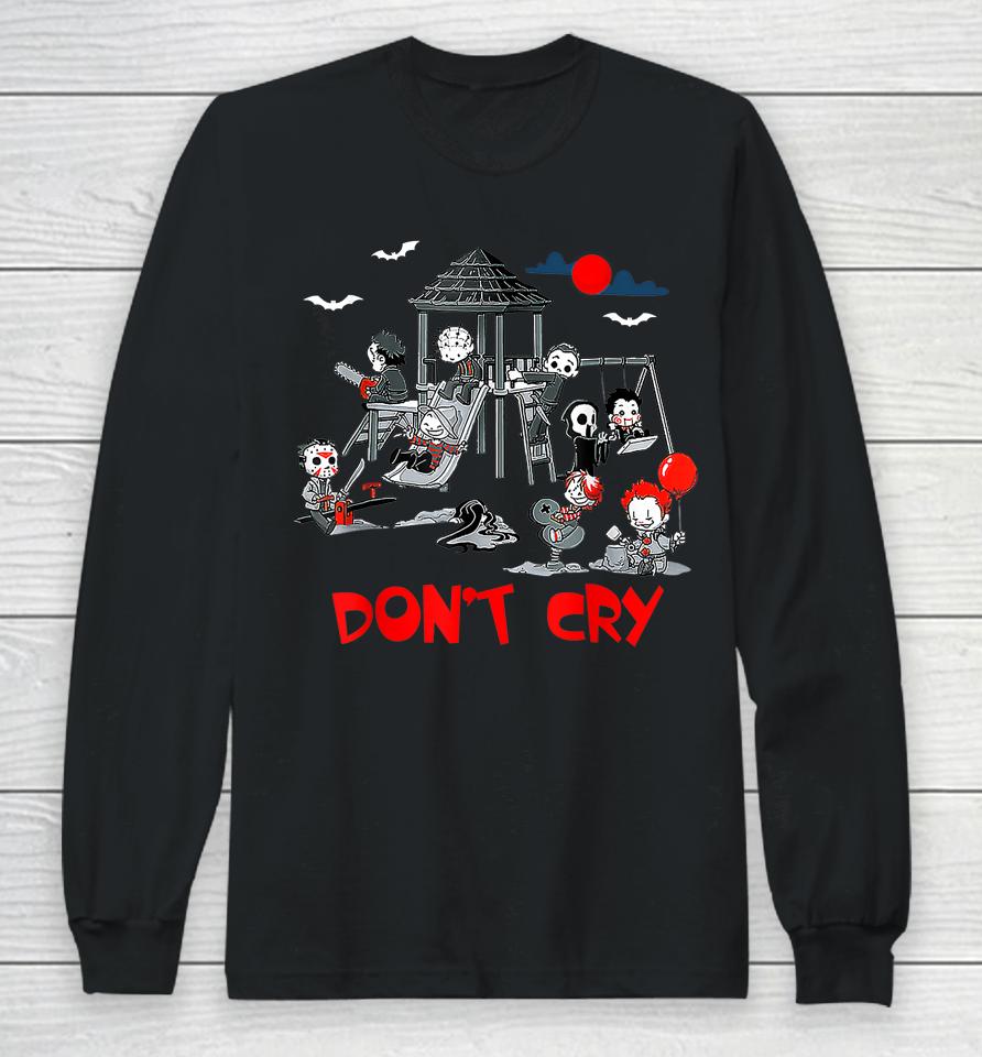 Don't Cry Horror Clubhouse In Park Halloween Long Sleeve T-Shirt