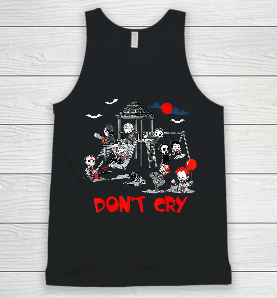 Don't Cry Horror Clubhouse In Park Halloween Unisex Tank Top