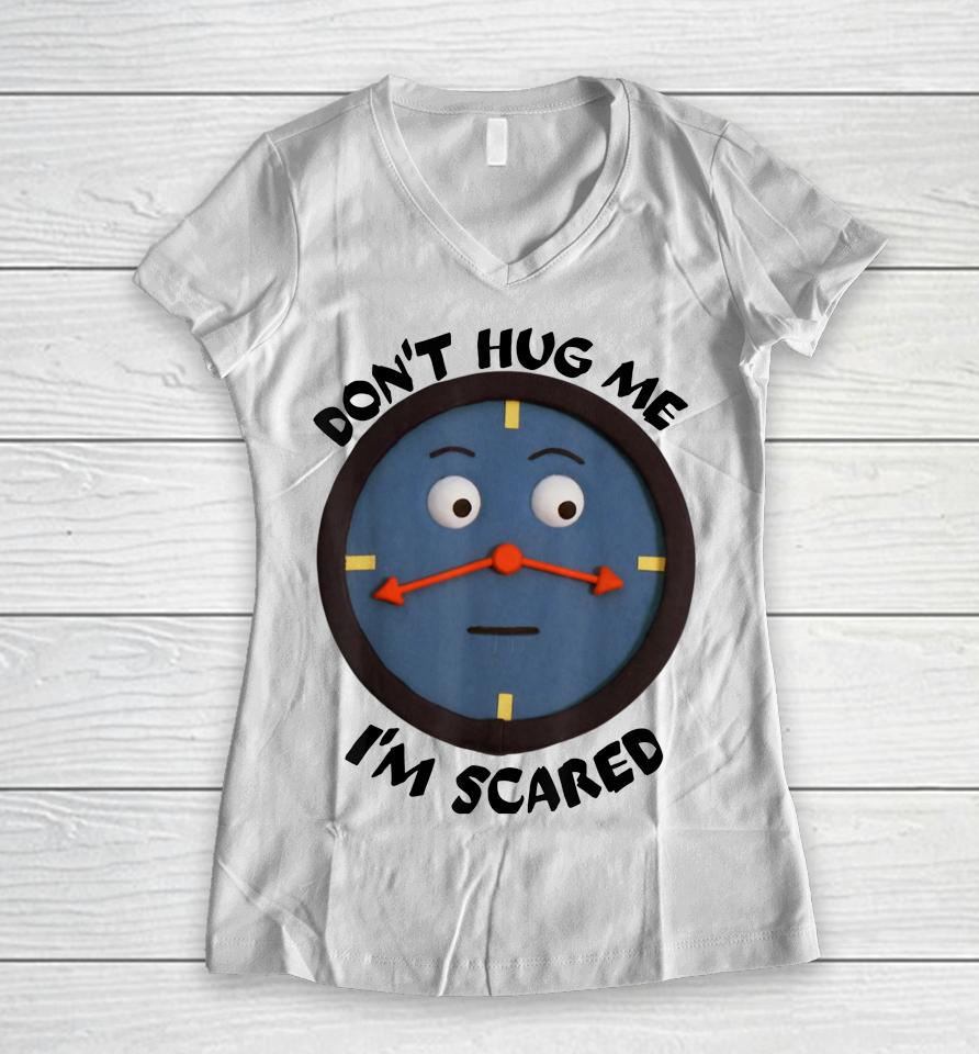 Don't Hug Me I'm Scared Women V-Neck T-Shirt