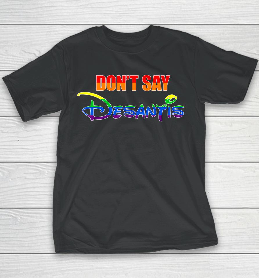 Don't Say Desantis Florida Say Gay Lgbtq Pride Anti Desantis Youth T-Shirt