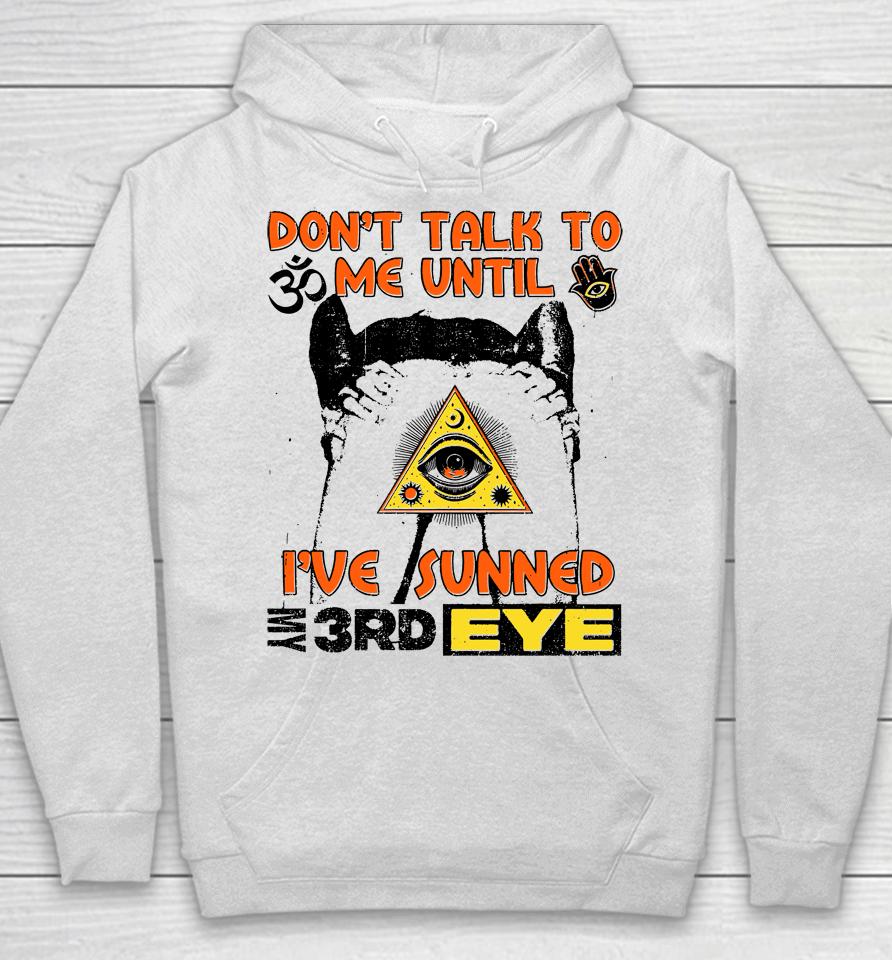 Don't Talk To Me Until I've Sunned My Third Eye Hoodie