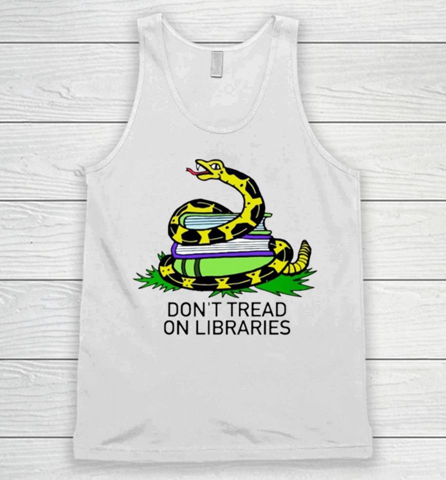 Don’t Tread On Library Book Lover Unisex Tank Top