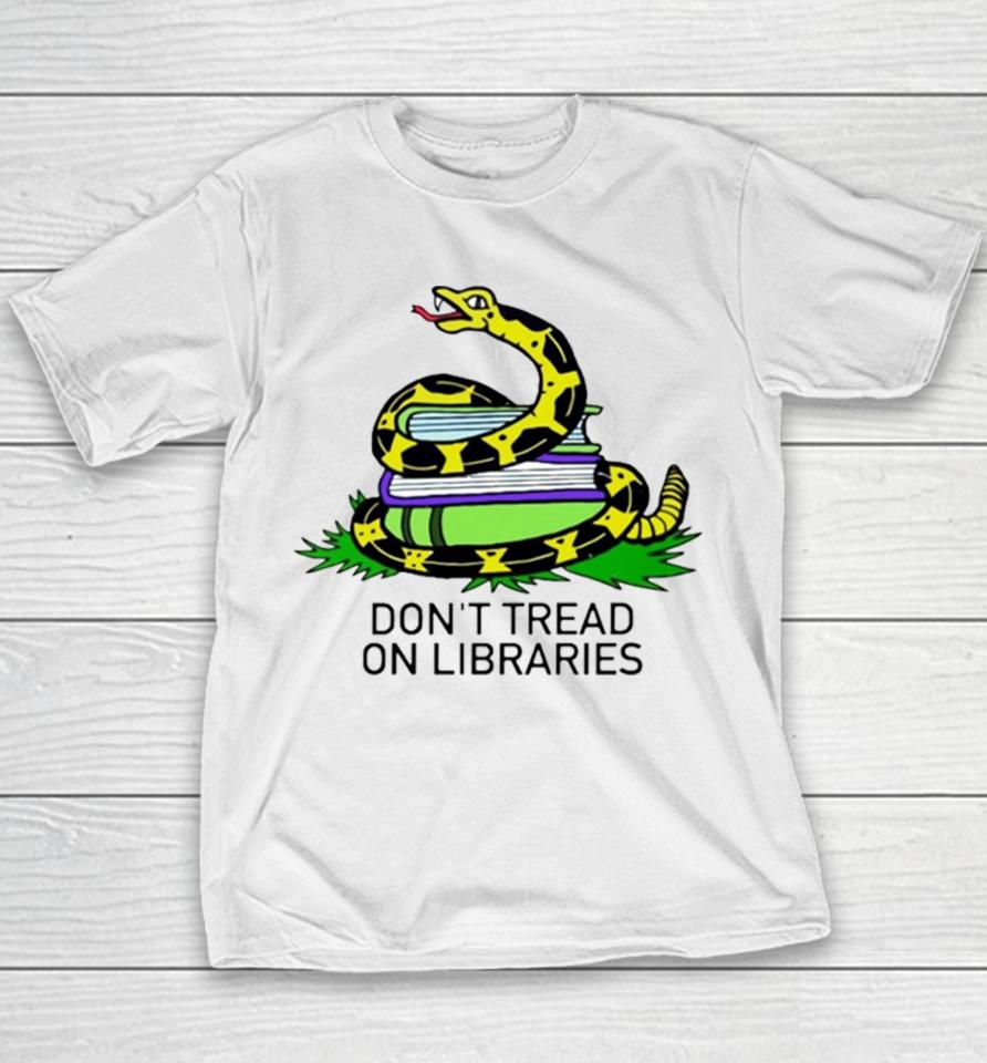 Don’t Tread On Library Book Lover Youth T-Shirt