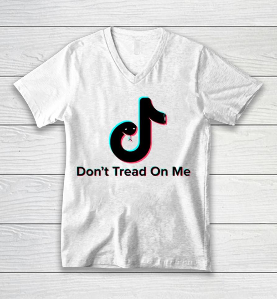 Don’t Tread On Me Tiktok Snake Parody Unisex V-Neck T-Shirt