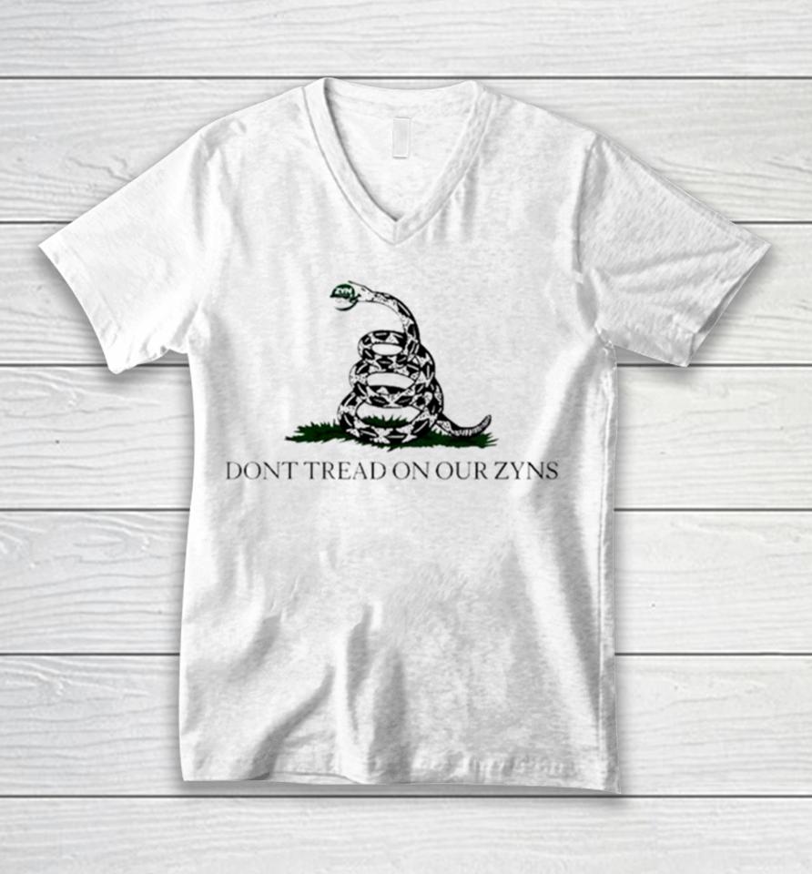 Don’t Tread On Our Zyns Unisex V-Neck T-Shirt