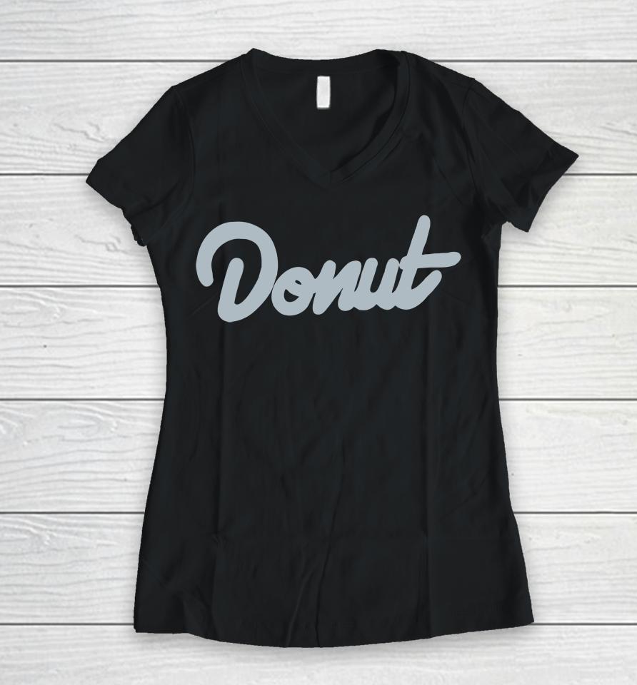Donut Women V-Neck T-Shirt