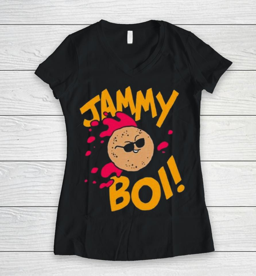 Donut Squad Jammyboi Women V-Neck T-Shirt