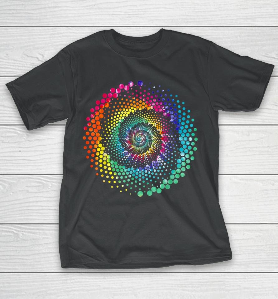 Dot Day Shirt Boys Kids Colorful Polka Dot Spiral T-Shirt