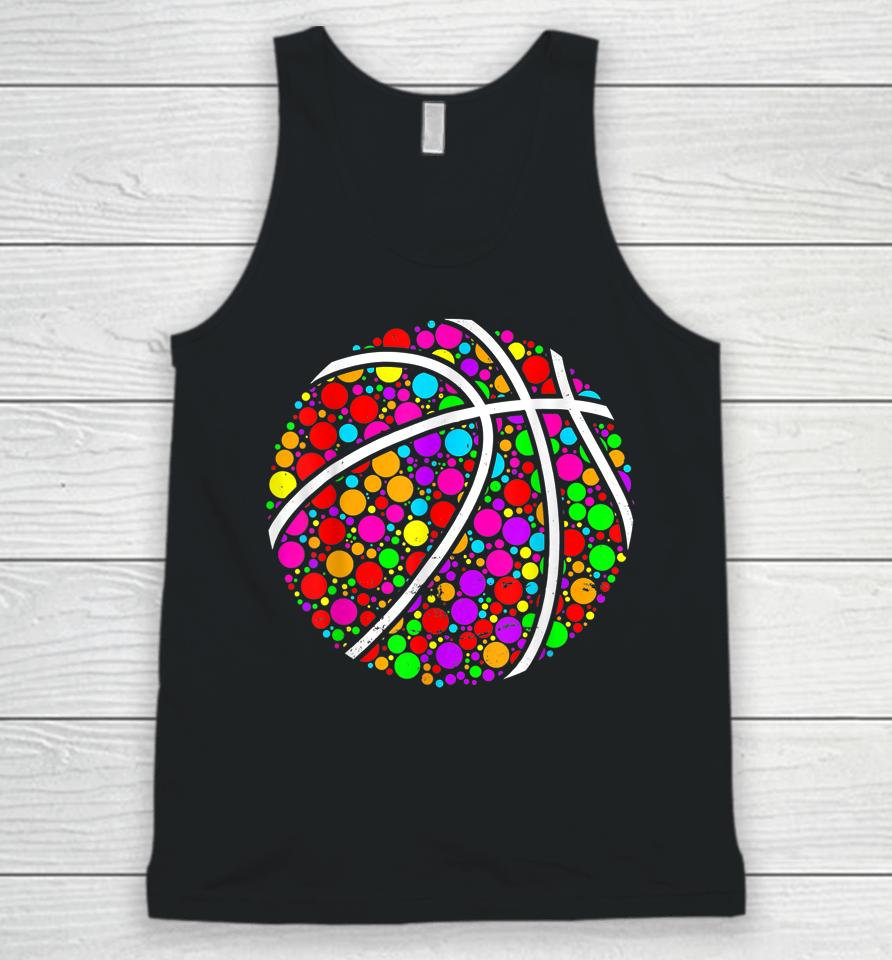 Dot Day Shirt Colorful Basketball International Dot Day 2022 Unisex Tank Top