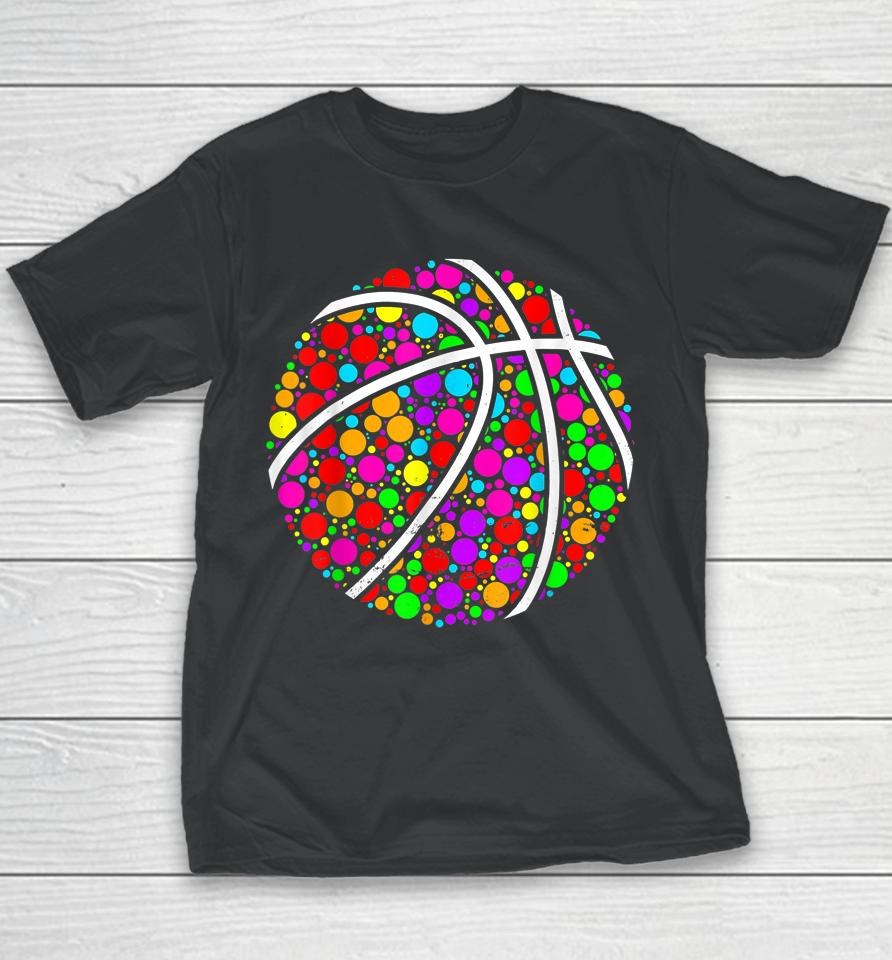 Dot Day Shirt Colorful Basketball International Dot Day 2022 Youth T-Shirt