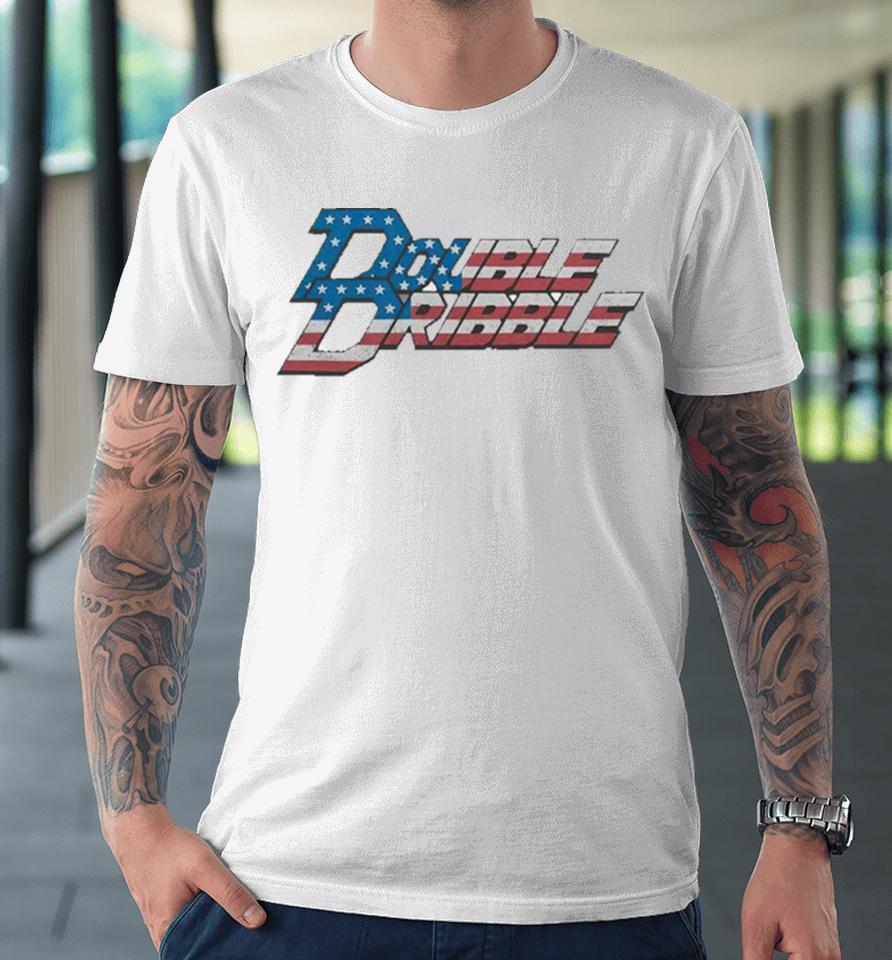 Double Dribble American Flag Premium T-Shirt