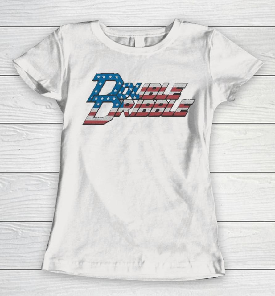 Double Dribble American Flag Women T-Shirt