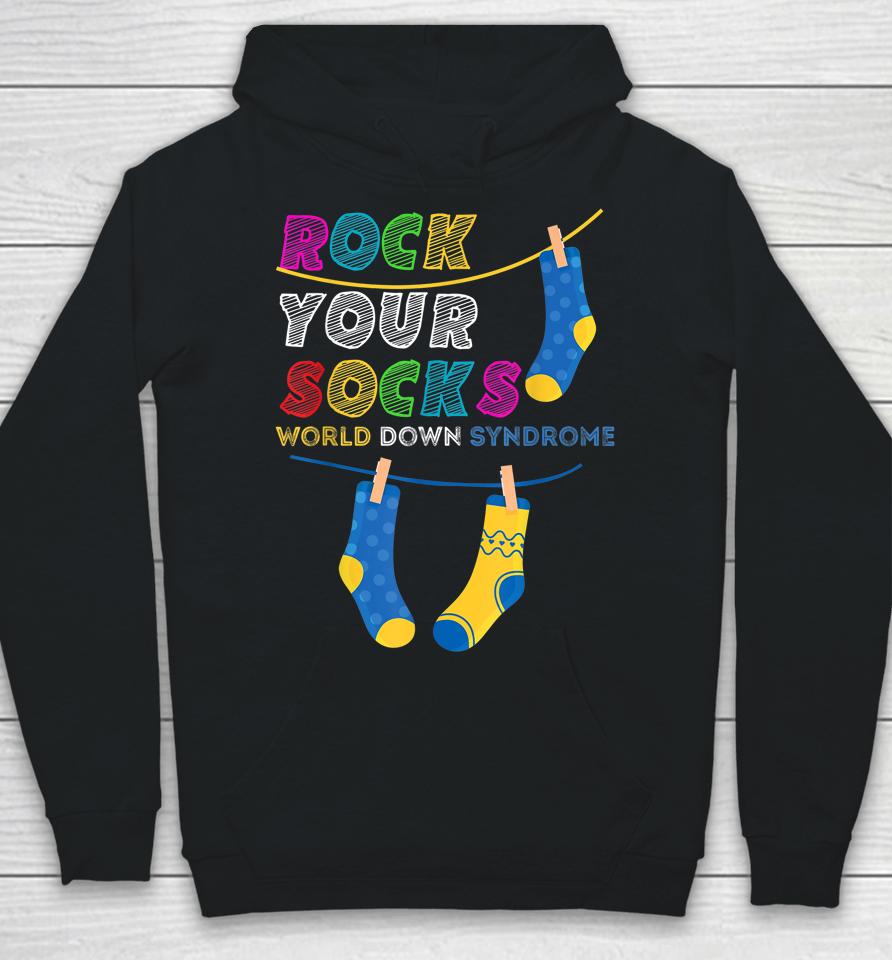 Down Syndrome Awareness Shirt Rock Your Socks Girls Boys Hoodie