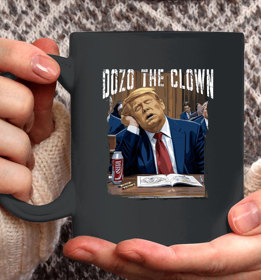 Dozo The Clown Donald Trump Sleeping At Trial Coffee Mug